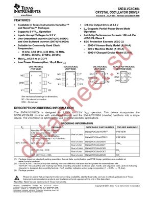 74LVC1GX04DBVRE4 datasheet  